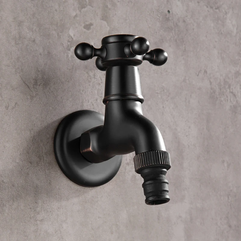 Bathroom faucet water tap faucet garden bibcocks washing machine faucet black oil rubbed bronze