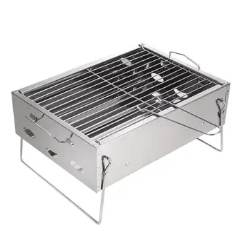 

Barbecue home charcoal grill small mini carbon outdoor field full set of tools barbecue stove shelf