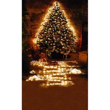 5x7FT веселая Рождественская сказочная елка олень свет старый кирпичная стена на заказ фотостудия фон винил 220 см x 150 см
