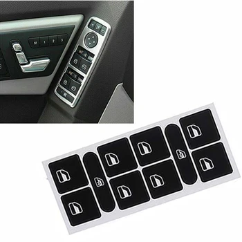 

Steering Wheel Interior Radio Button Stickers Kit Decal Replacement Dash Repair Door Window Scratch Resistant For Mercedes