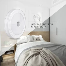 4 шт./лот беспроводной PIR датчик движения светодиодный для шкафа Ночная лампа спальня настенный светильник для кухонного шкафа шкаф аварийное освещение