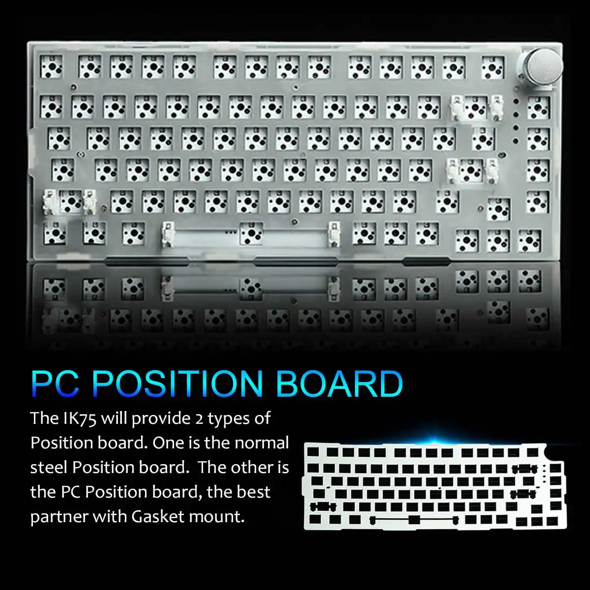 best pc keyboard FEKER IK75 Mechanical Keyboard Kit 82 Key Button Knob In 2.4G mode Wired + bluetooth 5.0 + 2.4G Connection With 8000Ma Battery keyboard with touchpad for pc