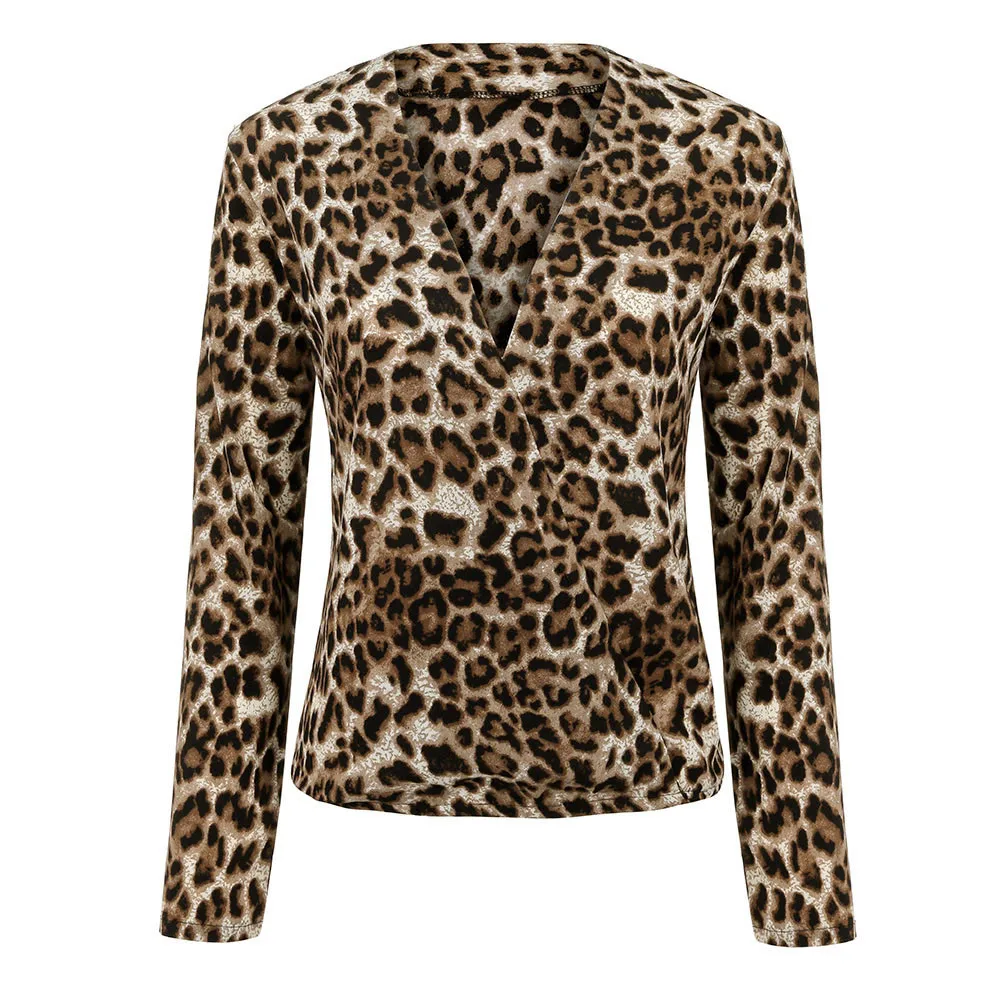 Летняя модная женская футболка с v-образным вырезом, с рукавами в семь точек, с леопардовым принтом зебры, Повседневная футболка s для женщин, Новинка
