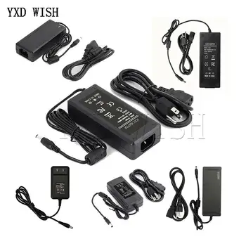 AC 110-220V DC 5V 6V 8V 9V 10V 12V 15V 24V 1A 2A 3A 5A 6A Universal Power Adapter อะแดปเตอร์ชาร์จในรถยนต์ EU US สำหรับแถบ LED 1