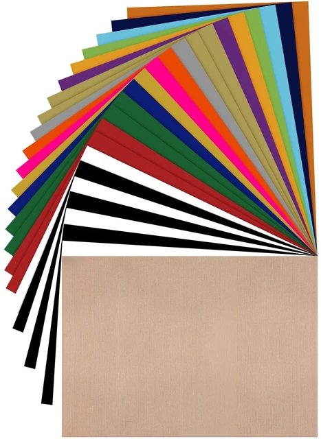 6/12 Pack 30x100/150cm Multi Color Permanent Adhesive Vinyl