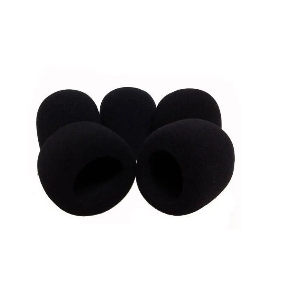 

5Pcs Black Soft Windscreen Windshield Foam Mic Cover For General Microphone