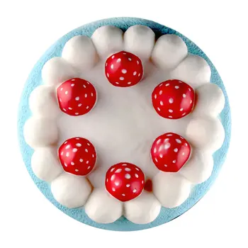 

Simulated Cartoon Strawberry Cake Slow Rebound Decompression Toy Foam Decoration Foam Relaxed Toy Cake Sample Model