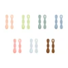 2Pcs/Set Feeding Spoon For Baby Utensils Set Auxiliary Solid Food Toddler Training Bendable Chew Toy Infant Children Tableware 5