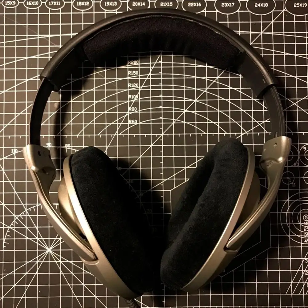 KQTFT Replacement EarPads Headband for Sennheiser HD515 HD518 HD555 HD558 HD595 Universal Bumper Earmuff Cover Cushion