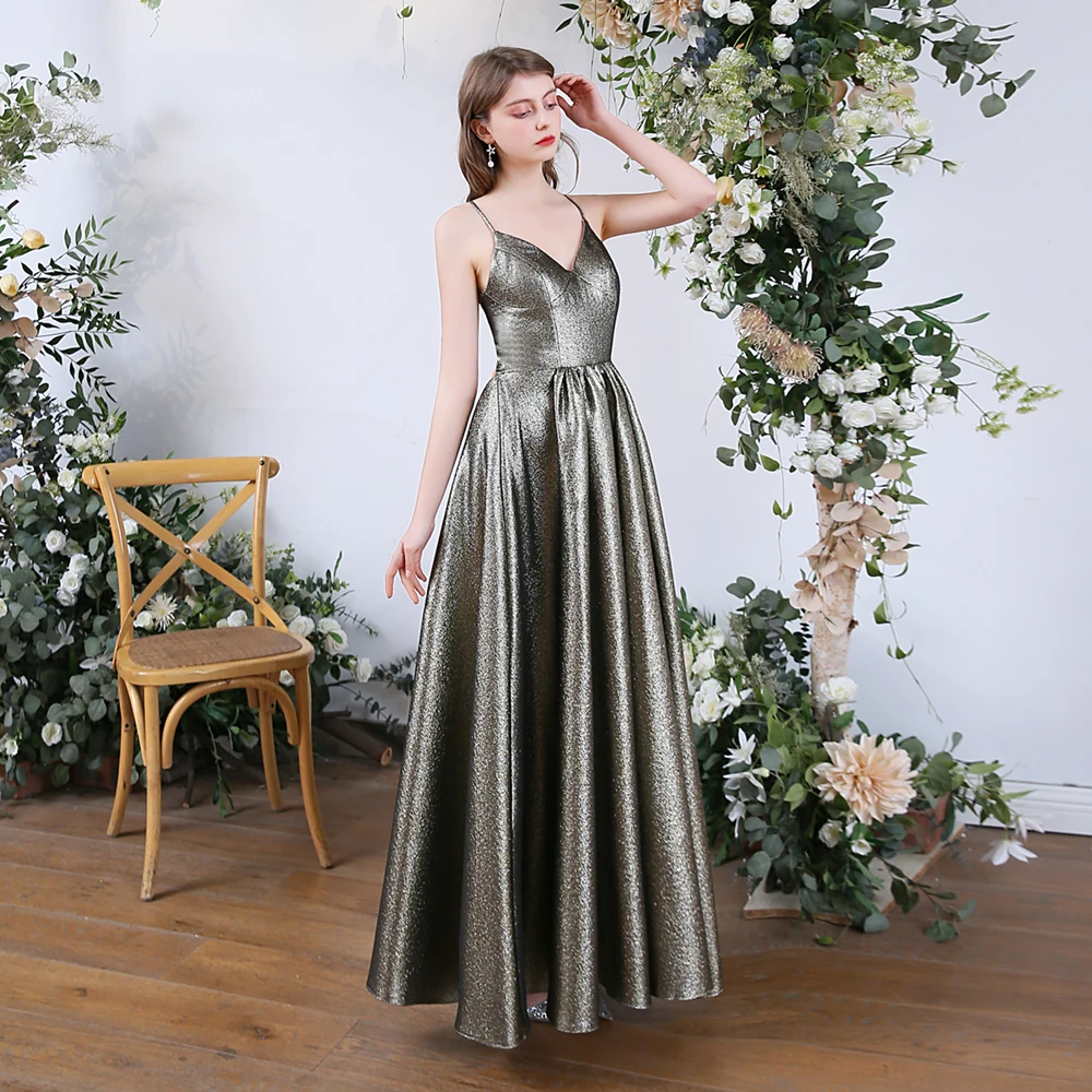 SSYFashion, новинка, простое сексуальное вечернее платье, для банкета, v-образный вырез, открытая спина, сверкающие Длинные вечерние платья, на заказ, Vestidos De Fiesta