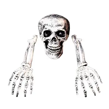 

Skeleton Skulls Plastic Halloween Decoration Lifelike Buried Alive Horror Outdoor Prop Carnival