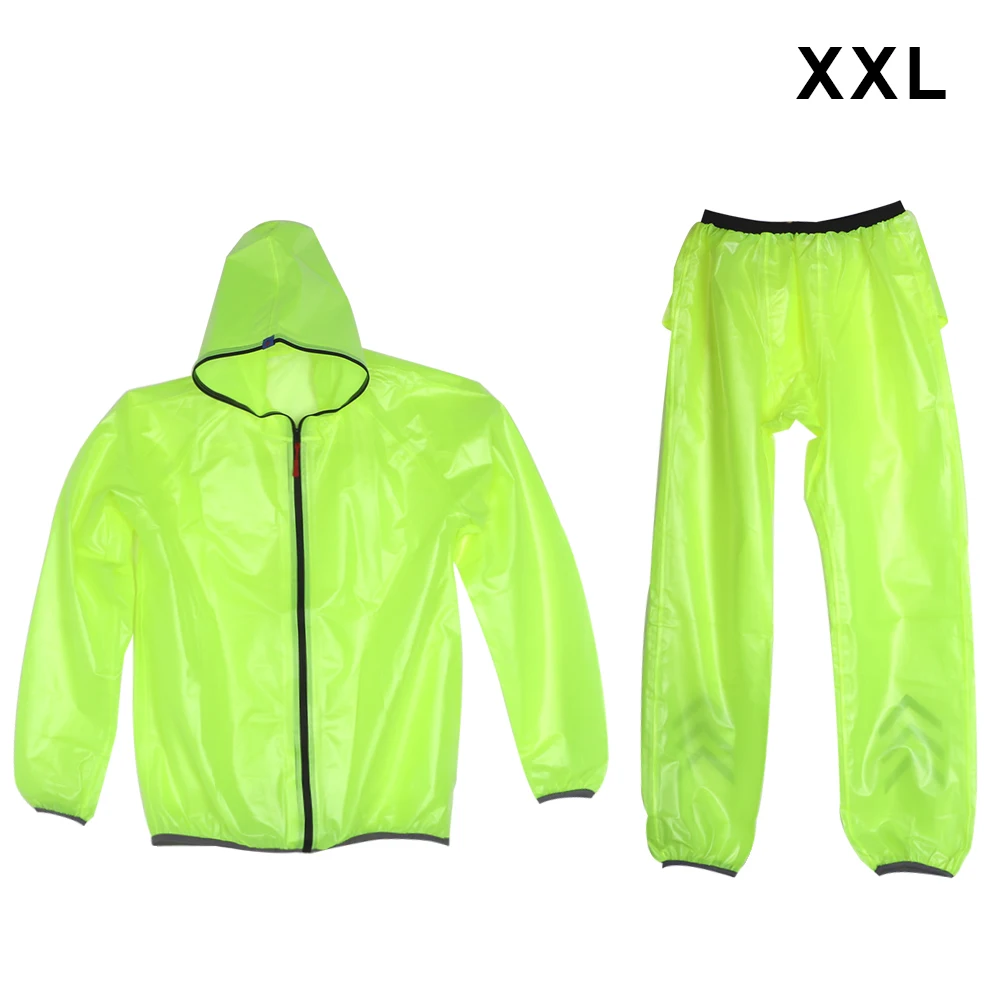 Green XXL HOOMIN 2 цвета велосипедный дождевик непроницаемый дождевик снаряжение мотоцикл бытовые товары - Цвет: Green XXL