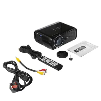 

LESHP Multi-media LED Video Projector 1080P HD Office Home Cinema BL-80 1000:1 Black