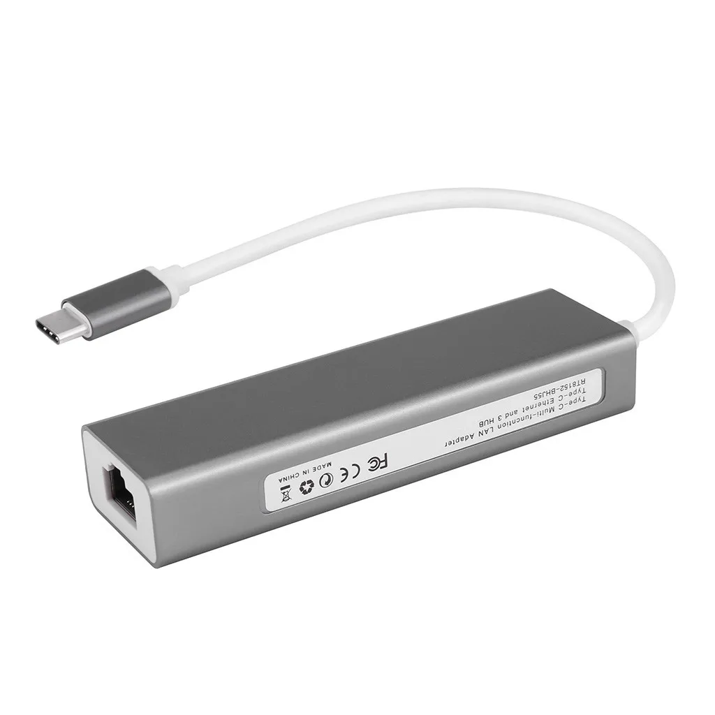 Usb type C к LAN Ethernet адаптер USB C к RJ45 3 порта концентратор проводной сети адаптеры разъем конвертер Usb удлинитель гаджеты