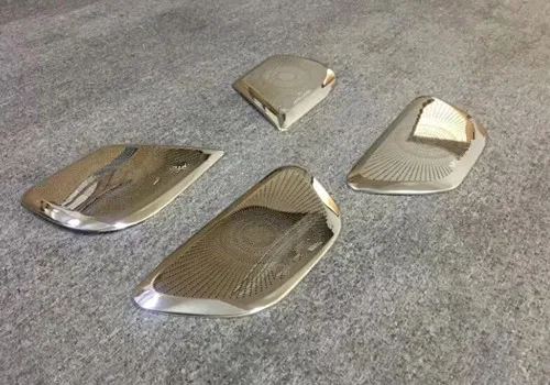 4pcs Для Mercedes Benz Vito W447 автомобильный детектор присутствия палка автомобиля внутри аудио говорящее звуковое кольцо Круглый Светильник отделка - Название цвета: 4pcs