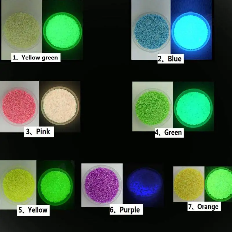 Colorful Luminous Aquarium Sand Glow In The Dark Sand Ornament Decorative Fish Tank Decoration Stone Sands