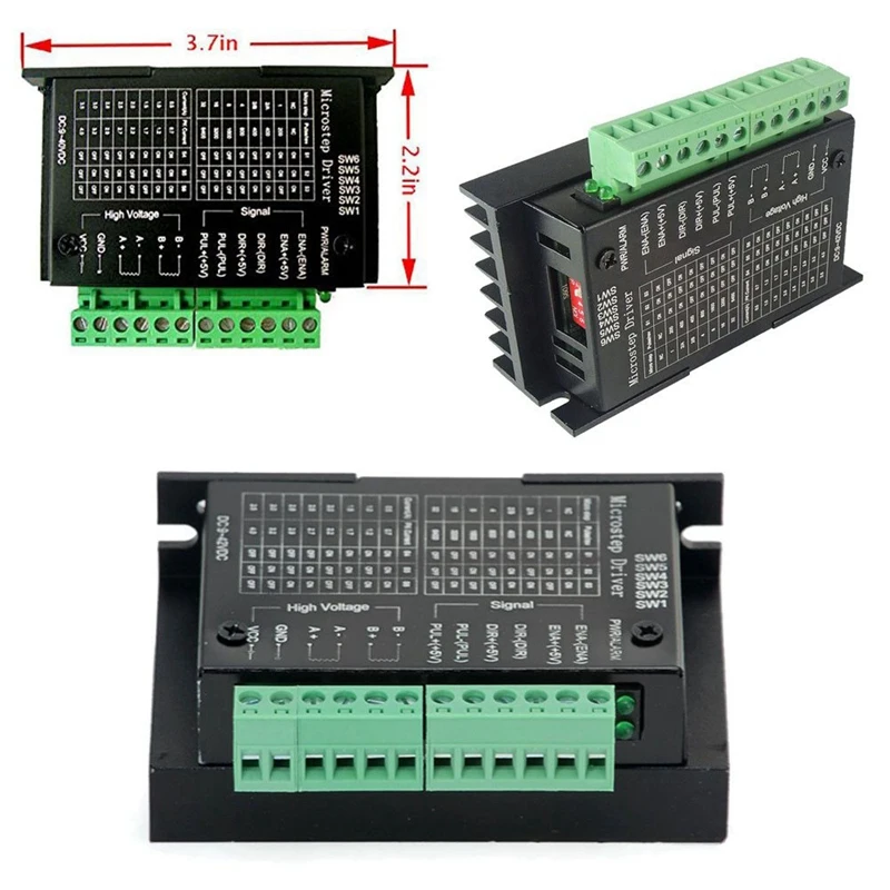 TB6600 4A 9-42V Драйвер шагового двигателя ЧПУ контроллер с шаговым двигателем Nema 17 биполярный 1.7A 40N. См удерживающий крутящий момент и мотор Moun