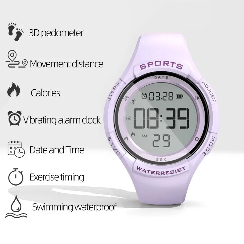 

Silicone Women Smart Watch Sports Fitness Tracker Pedometer Waterproof Womens Calories Clock Female Smartwatch Gift Dropshipping