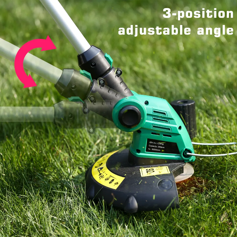 DEKO DKGT06 20V Electric Cordless Grass String Trimmer Pruning Cutter with 1500mAh Lithium Battery Pack Home DIY Garden Tools DEKO DKGT06 20V Electric Cordless Grass String Trimmer Pruning Cutter with 1500mAh Lithium Battery Pack Home DIY Garden Tools