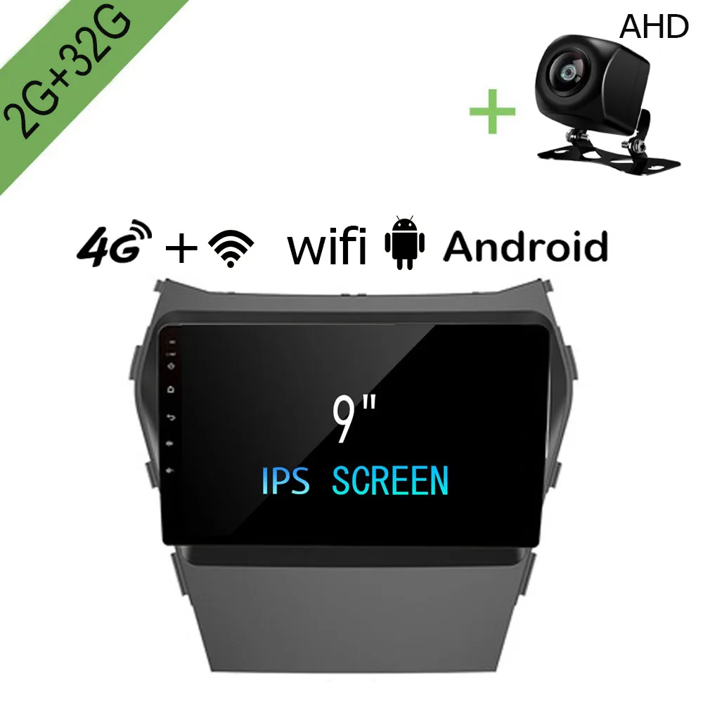 R Way Android автомобильный Dvd Gps мультимедийный плеер для Hyundai IX45 Santa Fe 2013 2014 2015 2016 2G + 32G 9