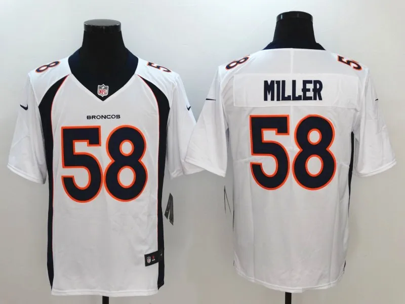 AS PICTURE Сшитый мужской чехол Denver Von Miller Bradley Chubb John Elway Demaryius Thomas Keenum Vapor Untouchable Limited Jersey - Цвет: AS PICTURE