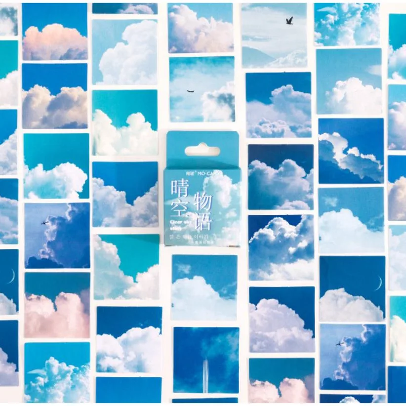 Прозрачное небо 45 шт. в партии красивые наклейки для скрапбукинга сделай сам