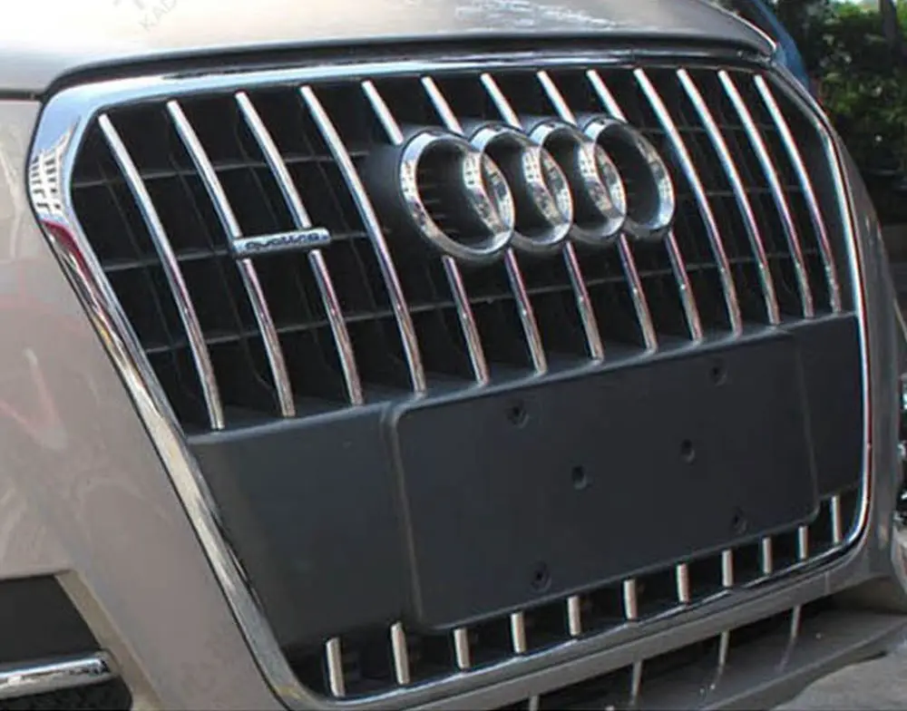 Для Audi Q3 2013 ABS Хром Передняя Центральная решетка отделка полосы решетка стример автомобильный аксессуар наклейка 29 шт./компл