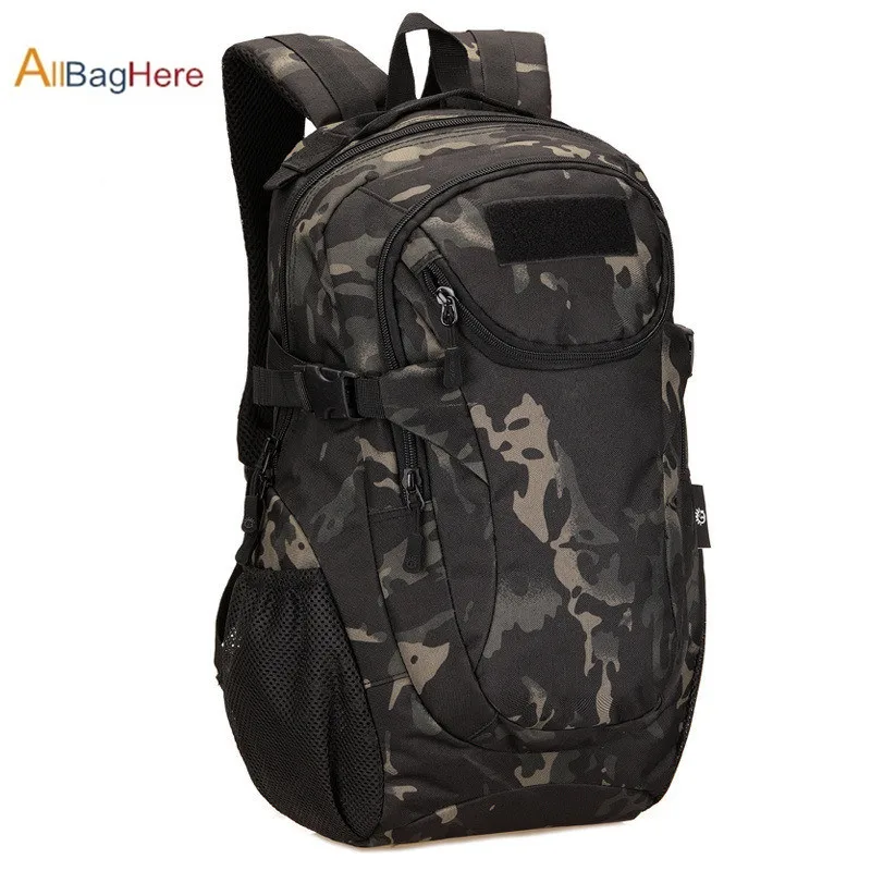 Black Camo Тактический рюкзак нейлон 25л спортивная сумка Камуфляж Военная полевая походный Пакет активный отдых, путешествия, скалолазание тренировочные походные рюкзаки - Цвет: Black Camo