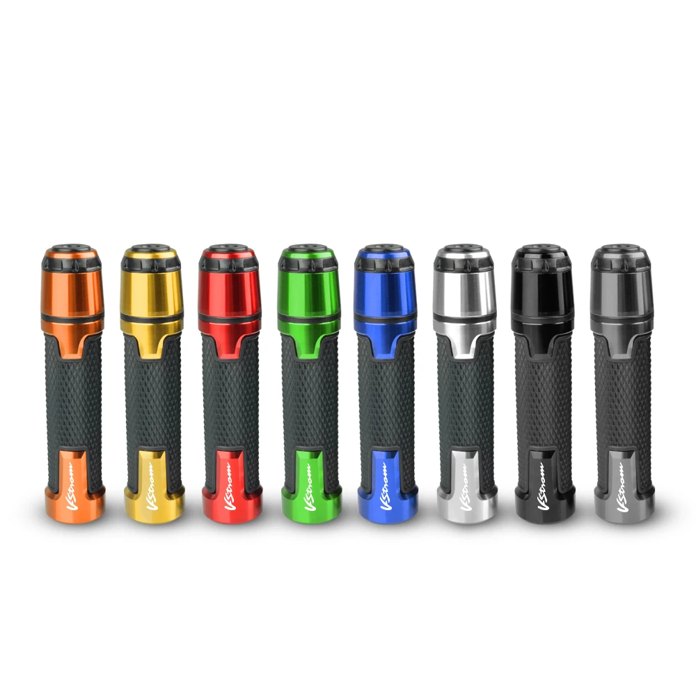 Мотоциклетные алюминиевые Нескользящие ручки с логотипом vстрома 7/8 дюйма 22 мм