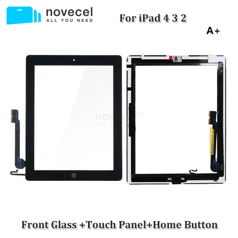 A + для iPad 4 3 2 A1458 A1459 A1460 A1416 A1430 A1403 A1395 A1396 A1397 сенсорная панель с кнопкой