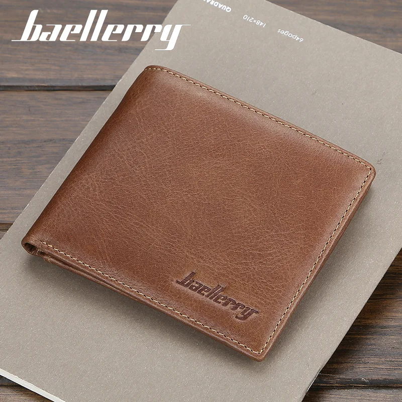 Baellerry натуральная коровья кожа мужские кошельки высокое качество короткий