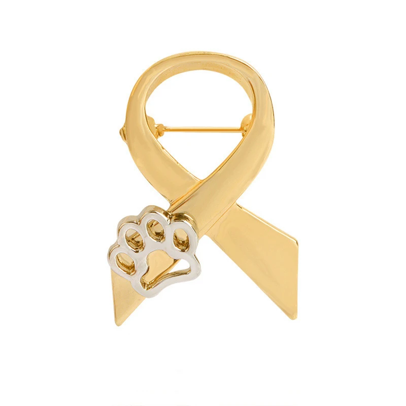 Scarf Shaped With Dog Hollow Paws Cat Kitten Brooch Pins Gold Silver Sweater Pin Badge Gift Jewelry For Women Girl Kids New