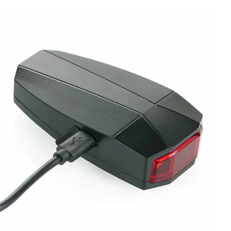 Велосипедный задний фонарь 4 в 1 Противоугонная сигнализация с USB зарядкой