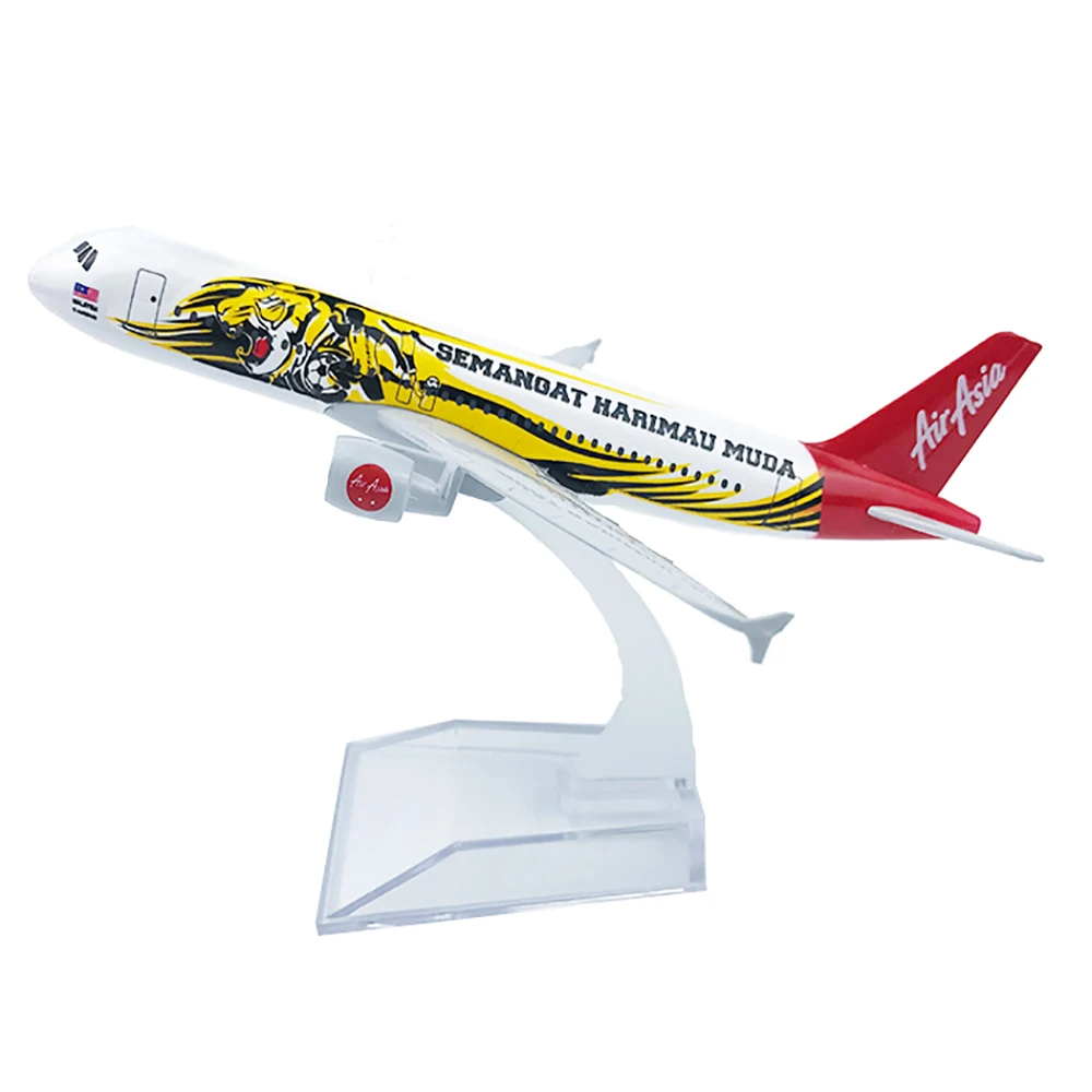 

Самолет самолета из сплава моделей самолетов 16 см масштаб 1/400, аэробус a320, Азия, тигр, подарок для детей, украшение для коллекционирования стола
