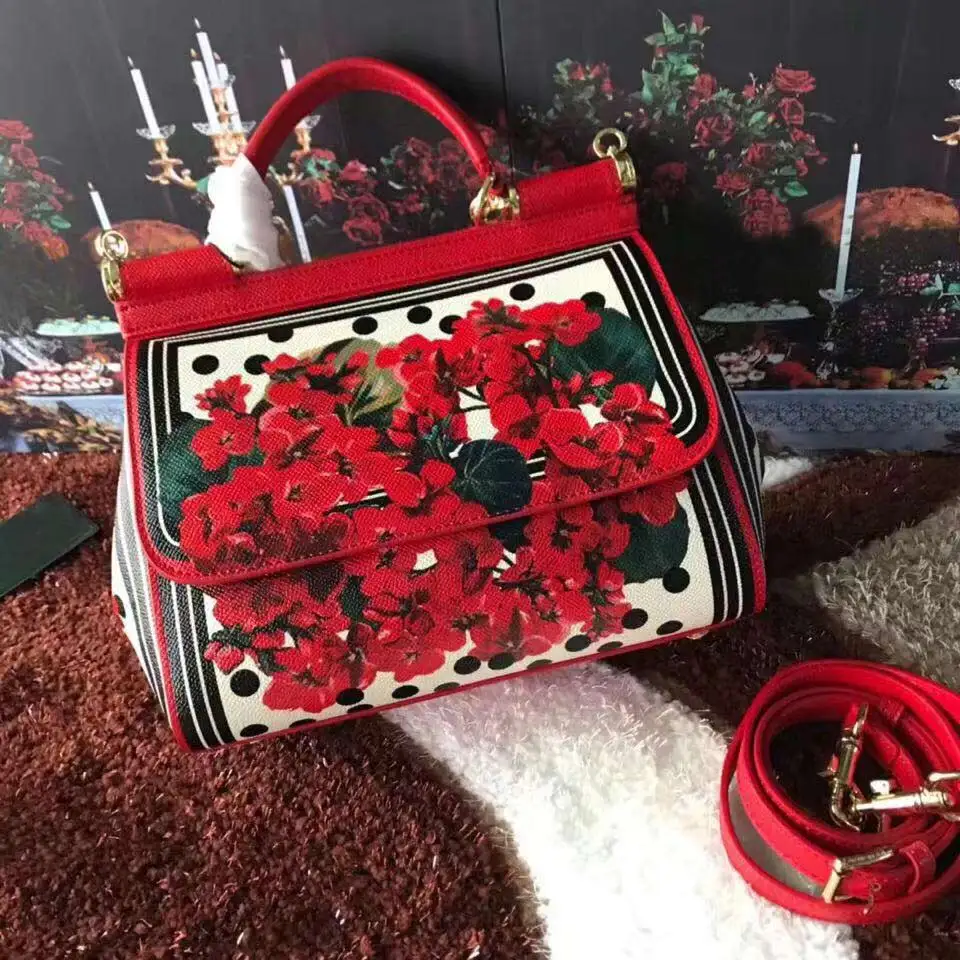 

New Flower Wave Point, Single Shoulder and Oblique Crossing Lady's Handbag in 2019