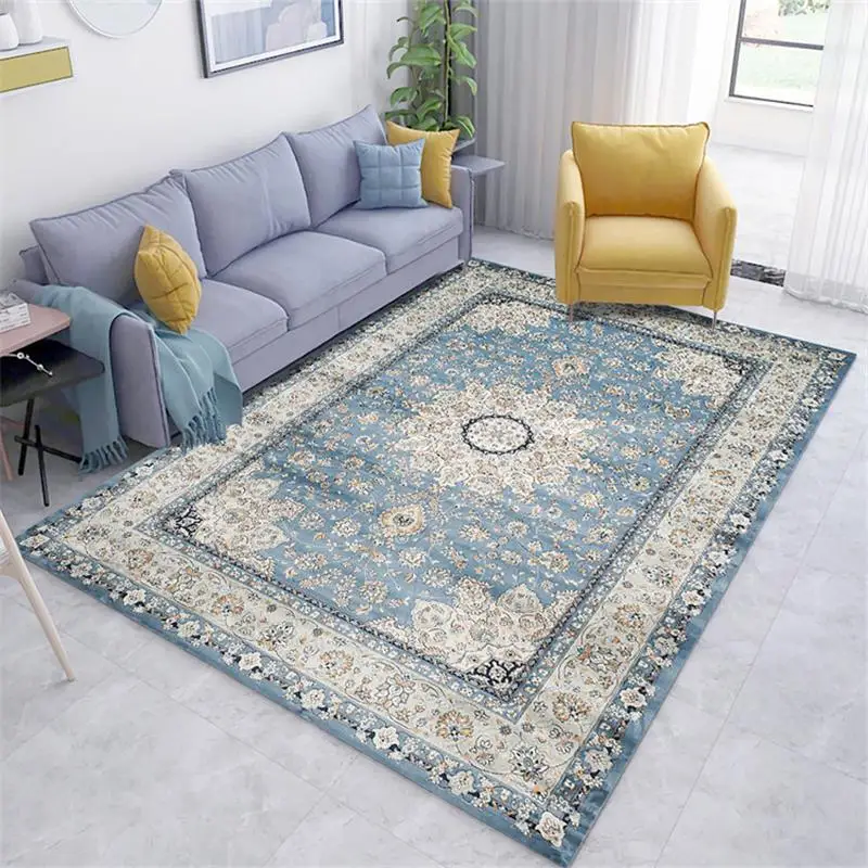 Moroccan Living Room Carpet Home Vintage Rugs for Bedroom American Carpets Sofa Coffee Table Rug Study Ethnic Floor Mat