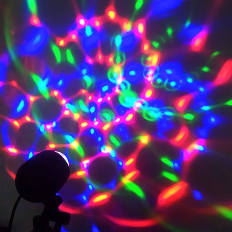 1 шт. авто диско DJ сценический светильник ing светодиодный RGB хрустальный шар лампа светильник шар лазерный проектор лампа вечерние