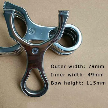 

SYQT New High Power Slingshot Catapult for Outdoor Hunting Shooting High Quality Titanium Steel Flat Rubber Band Sling
