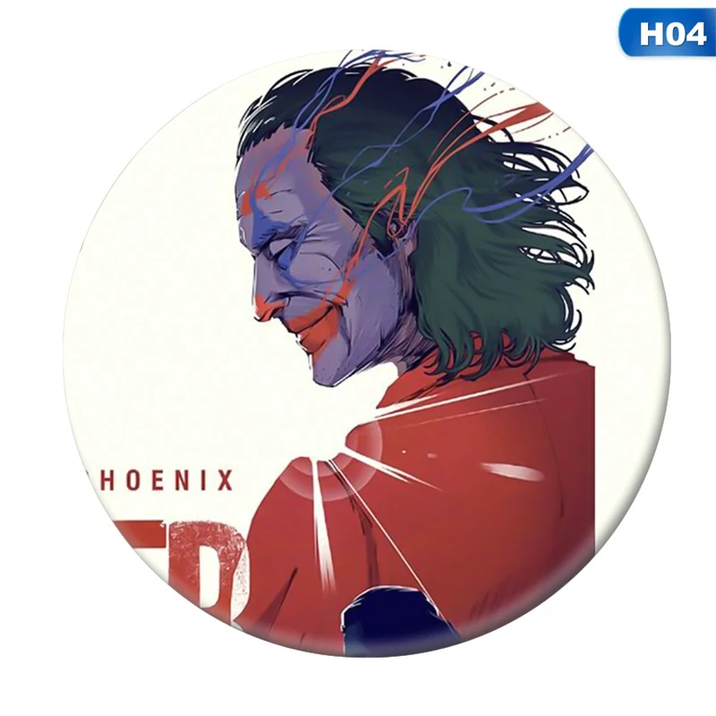 1 дюйм DC комиксов фильм супергерой, Джокер Merch булавки кнопки броши значки Pinback Бэтмен аксессуары для фанатов - Окраска металла: 3690H04