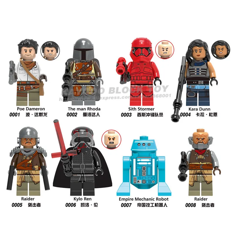 Строительные блоки новые Звездные войны Clone Sith troopers Legoed армейский военный Rey Kylo Ren