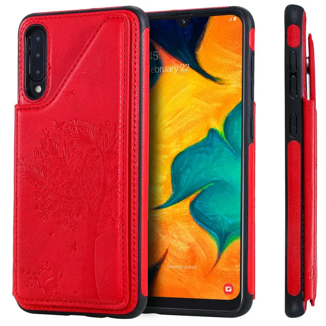 Для Coque samsung A50 чехол 3D тиснение Роскошный кошелек магнит Etui для samsung Galaxy A50 Чехол samsung A50S A 50 S Чехол флип