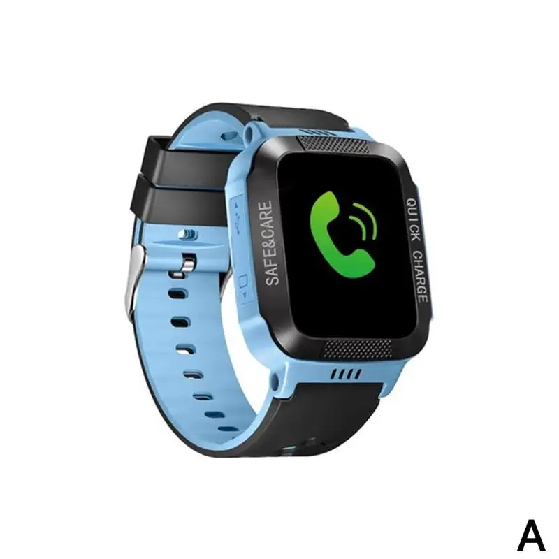 A Умные часы Y21S, подарок для детей, с камерой, SOS, трекер вызовов, Bluetooth, Детские умные часы, 2G, sim-карта, Gsm, умные часы для iOS, Android - Цвет: A