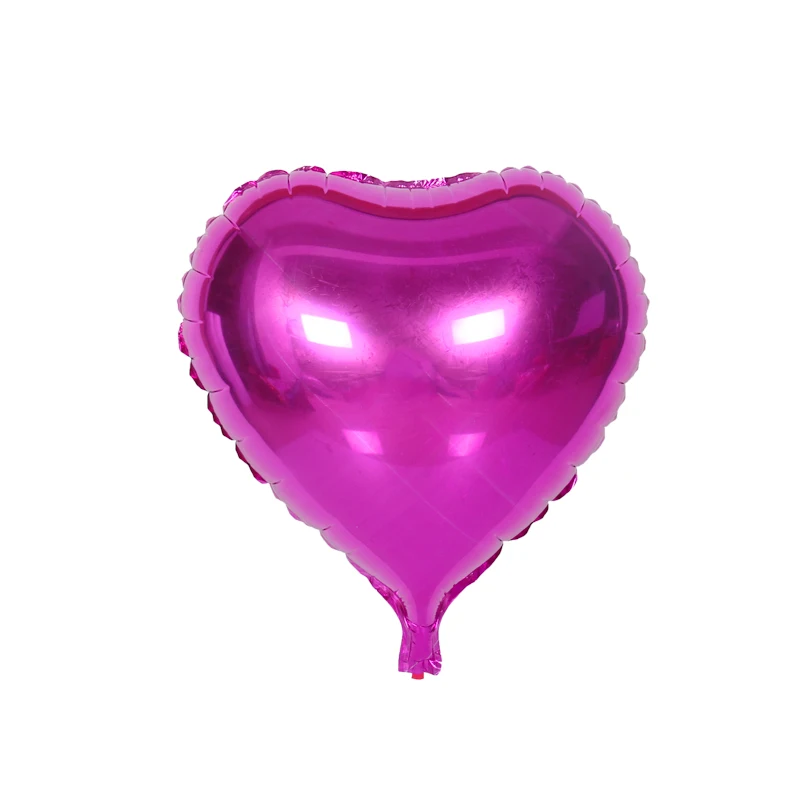10 шт. 5 10 18 дюймов Звездные сердечки баллоны с гелием фольгированные шары Надувные игрушки подарки на свадьбу День рождения украшения Детские шары - Цвет: Rose Red Heart