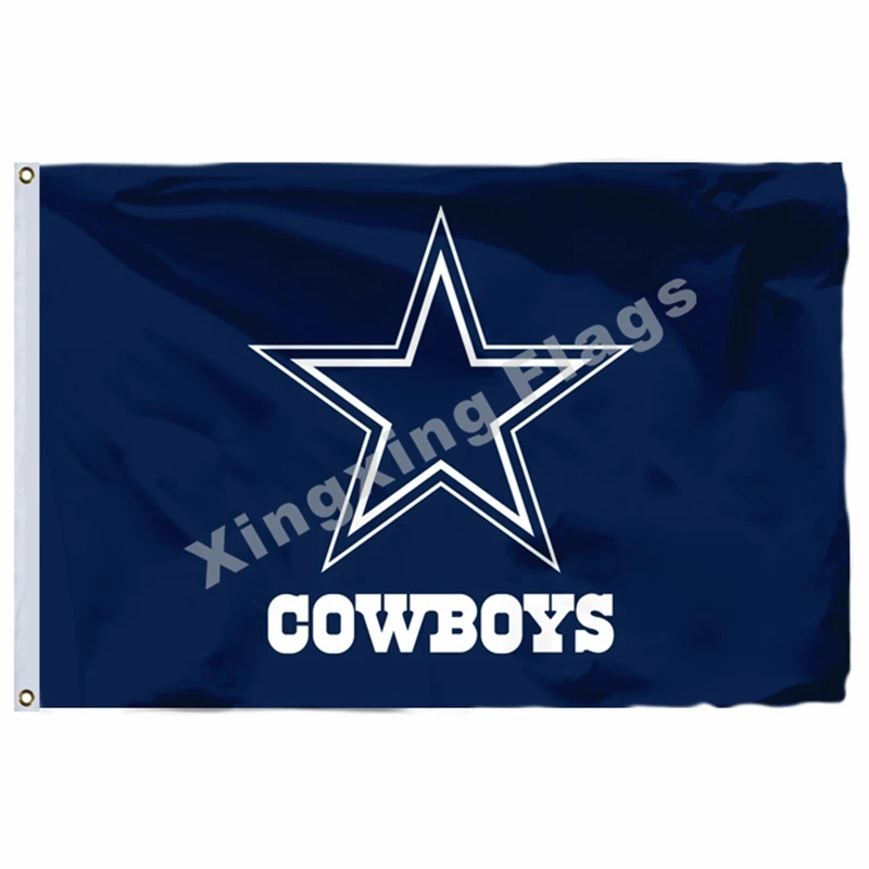 Dallas Cowboys с флагом горизонта города Далласа 3ft X 5ft полиэстер Dallas Cowboys Banne - Цвет: F2