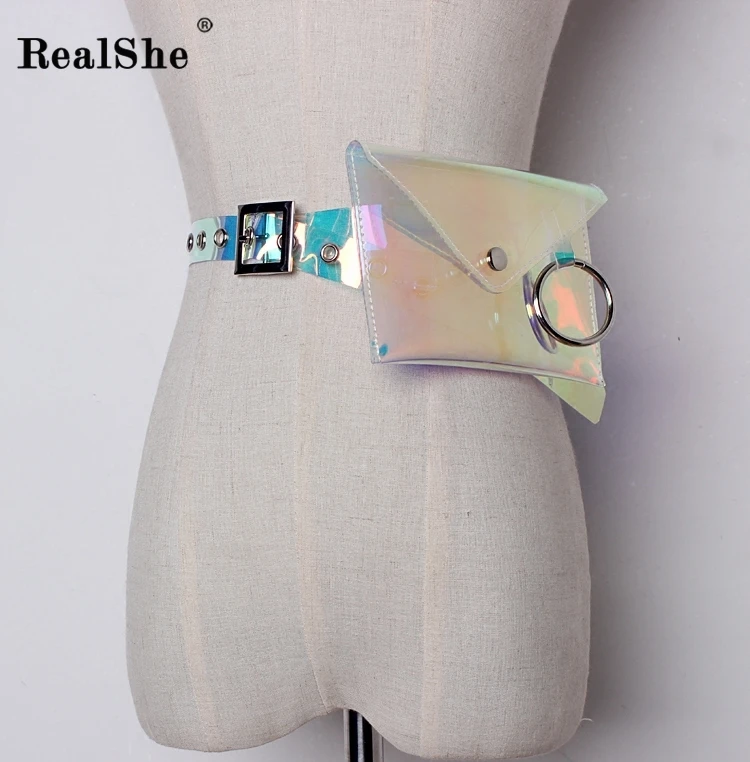 RealShe, новинка весны, женский ремень, женский, Повседневный, прозрачный, ПВХ, кольцо, белые, цветные ремни, высокое качество, модный жилет