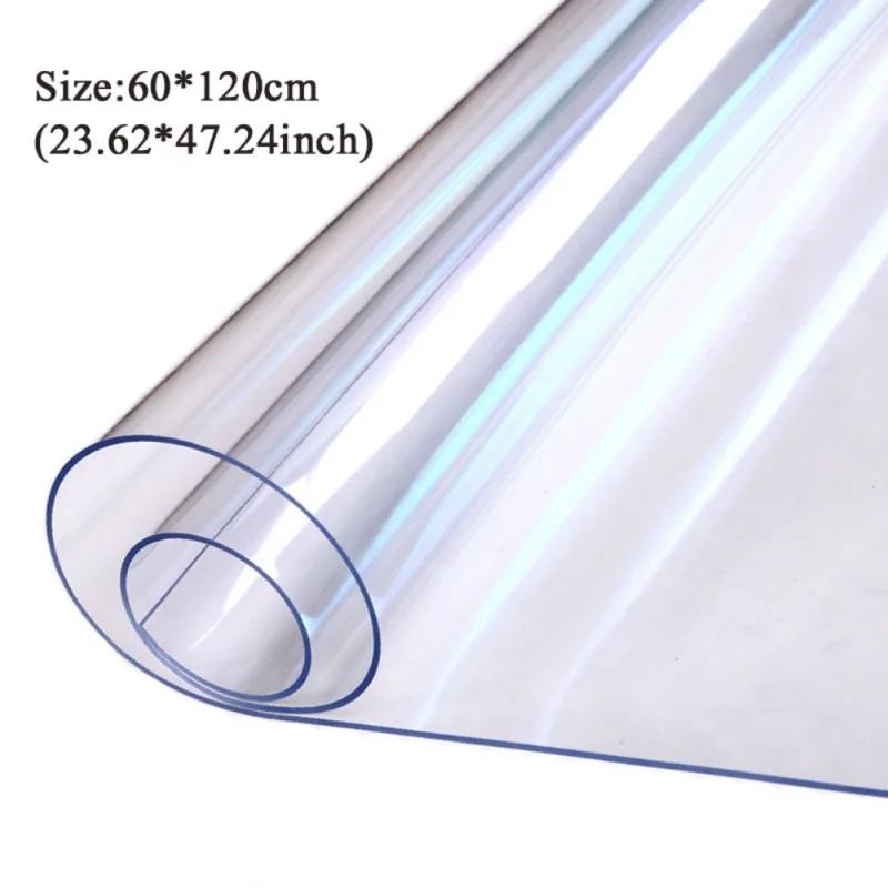 A2Rectangle 60x120CM Прозрачный кухонный узор масляная ткань стеклянная скатерть коврик Мягкая Ткань Скатерть водонепроницаемая ПВХ скатерть - Цвет: A2Rectangle 60x120CM