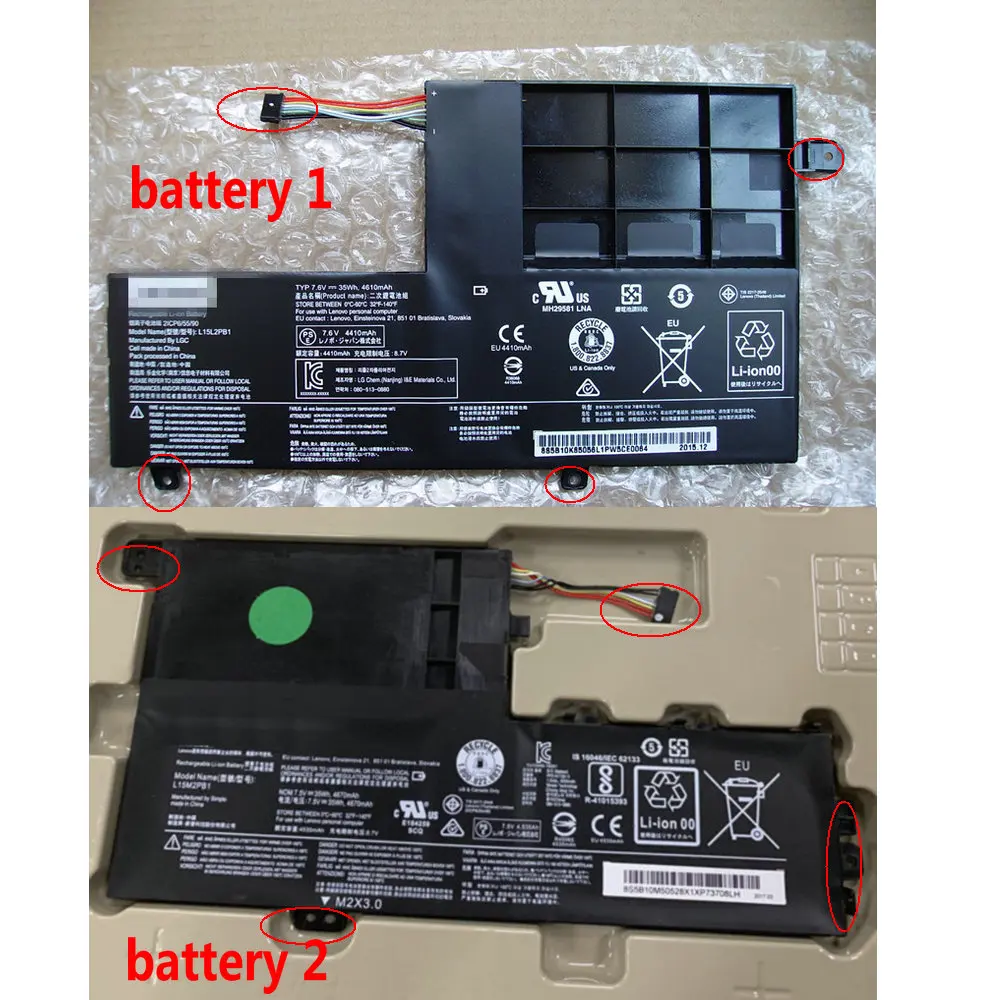 Quali L15c2pb1 L15l2pb1 L15m2pb1 Bateria do Portátil para Lenovo Yoga 510 51014ikb 510-15ikb 510-15isk 510-14isk 5b10k84491 Alta - Imagem 3