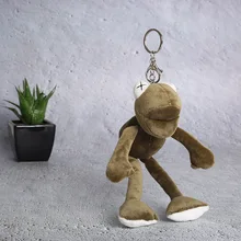 Poupée en peluche grenouille douce et mignonne, pendentif en peluche pour fille, porte clés de sac d'école, cadeau de dessin animé, pour enfants