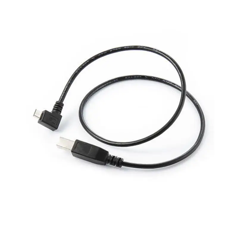 Левый угловой 90D Micro-USB OTG для стандартного USB B типа принтера сканер HD кабель DG