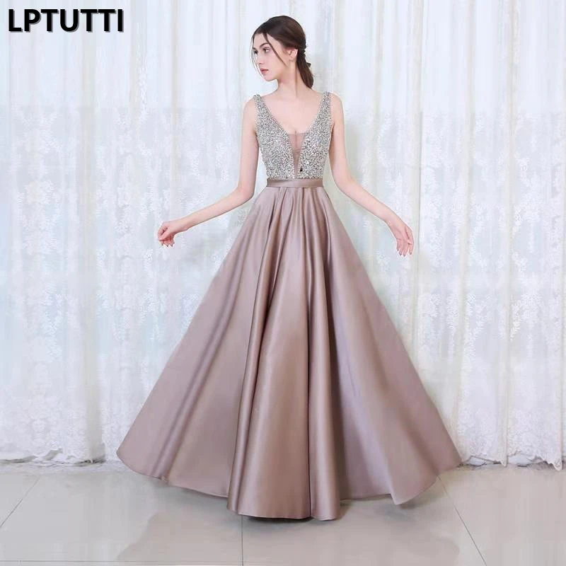 

LPTUTTI Beading Sequin New For Women Elegant Date Ceremony Party Prom Gown Formal Gala Events Luxury Long Evening Dresses